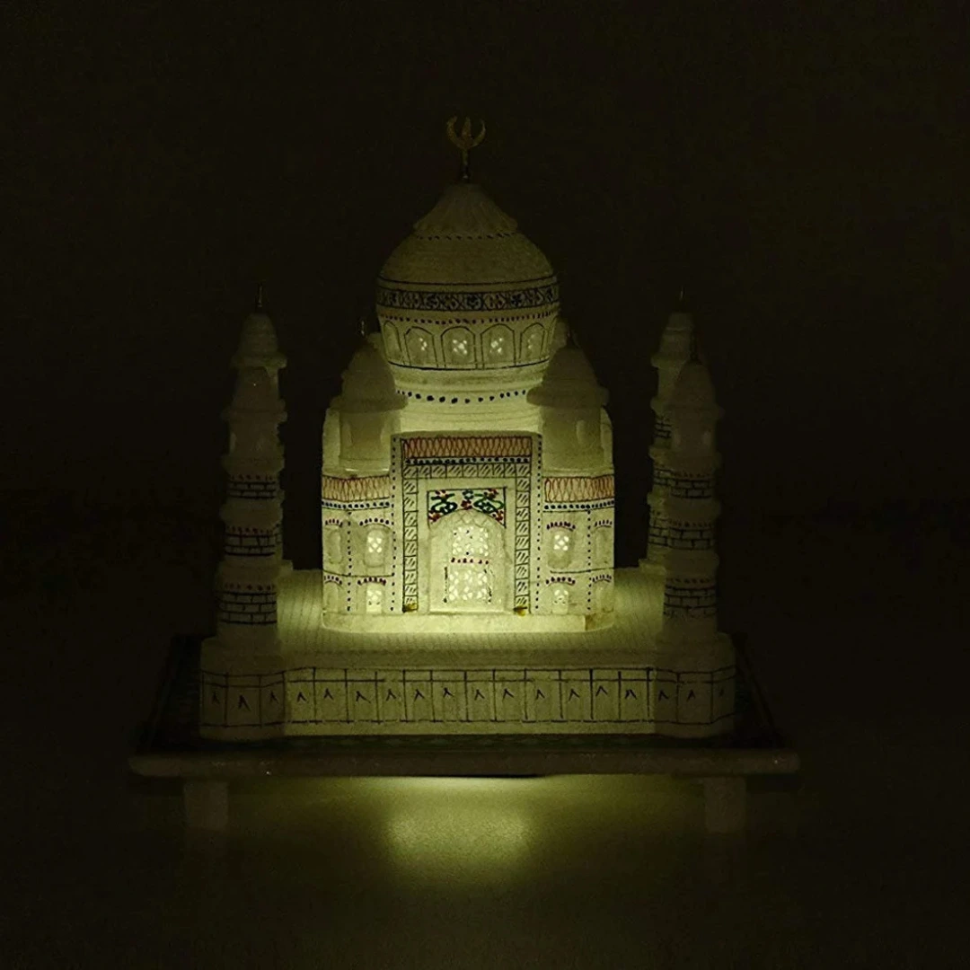 Second image of Handmade Marble Taj Mahal | Indian Art Decor | Gift for Home & Office