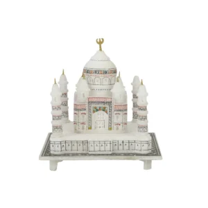 Handmade Marble Taj Mahal Replica Indian Art Decor Adorable Gift for Home & Office (2)