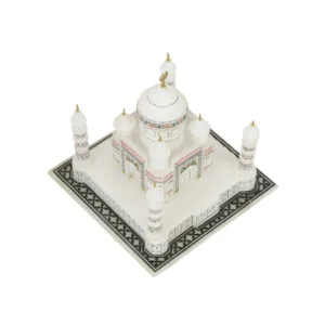 Handmade Marble Taj Mahal Replica Indian Art Decor Adorable Gift for Home & Office (3)