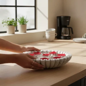 White Ruffle Marble Scalloped Bowl (3)